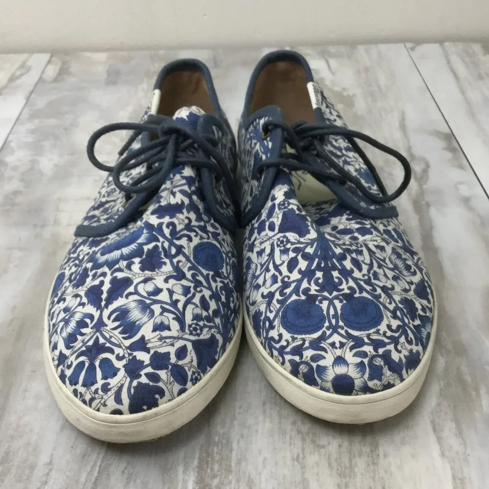 Soludos Blue Paisley Sneakers 8